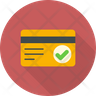 icons of approved payment