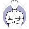 icons for crossed arms