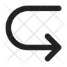 arrow corner down right icons free