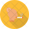 icon for smoking ashtray