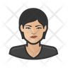 asian adult female icon svg
