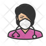 asian nurse icons