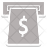 down dollar logo