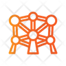 icons of atomium brussels