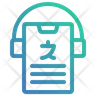 icon for audio translation