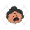 aunt crying icon svg