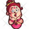 aunty shocked icon png