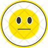 neutral face emoji icon svg