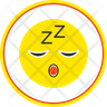 icons of sleepy emoji