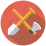shovel axe icons free