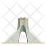 azadi tower icon png