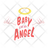 baby angel icon svg