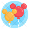 free child with balloon icons