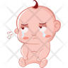 free baby cry icons