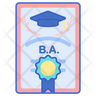icon for bachelor of arts