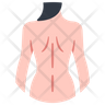 free female back body icons