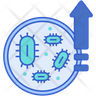 free bacterial growth icons