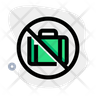 bag not allowed icon