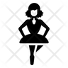 contemporary dance icon svg