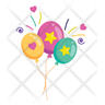 free baby balloons icons