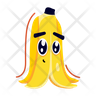 banana peel icon svg