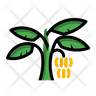 banana tree icons