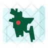 bangladesh map icons free