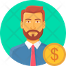 bank manager icon svg