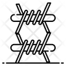 spiky wire symbol