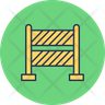 free construction barrier icons