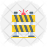 icon for construction barricade