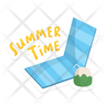 beach mat summer emoji