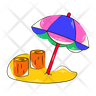 icon for beach parasol