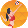 beach volleyball symbol