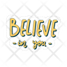 believe in you logo