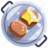 grilled burger icon