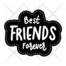 best friends forever icon png
