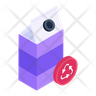 recycle milk pack icon