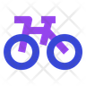 free road bike icons