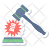 auction hammer symbol