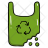 biodegradable bag icon