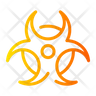 icons of biohazard symbol
