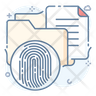biometric folder icon svg
