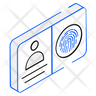 biometric card symbol