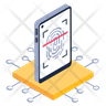 mobile fingerprint logo