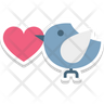 valentine bird icons free