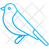 blue sparrow emoji
