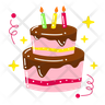 birthday cake icon svg