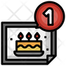 icons of birthday notification