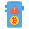icon bitcoin alert